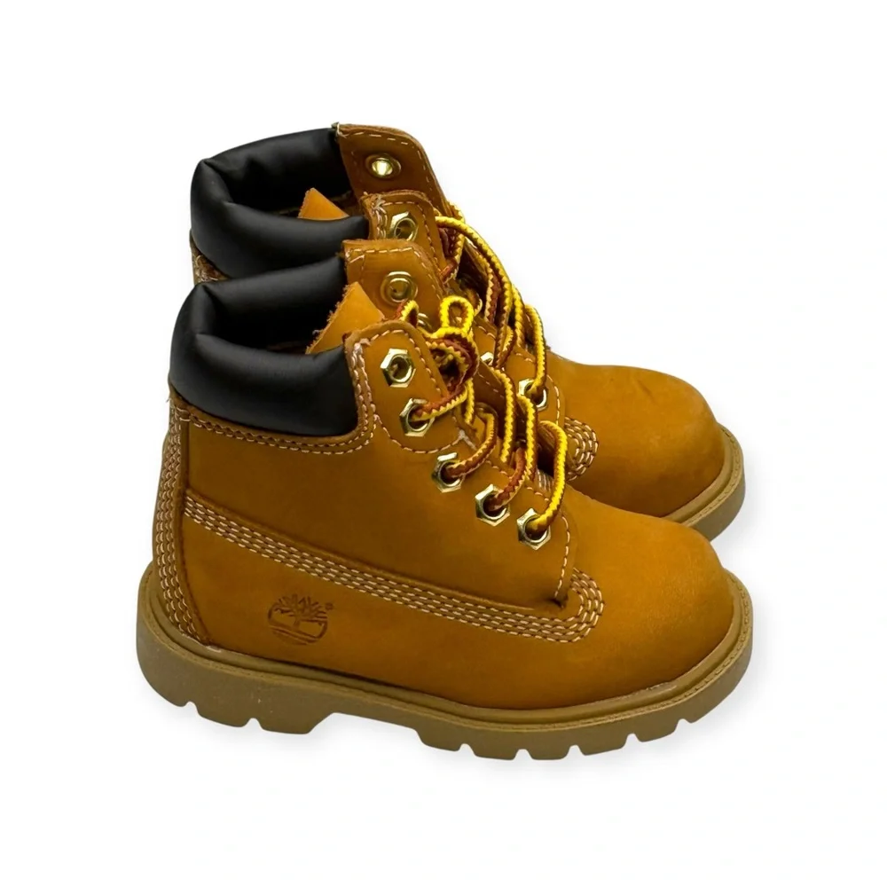 new Timberland ✪ 6 Inch Premium Baby Work Boot ✪ Wheat Nubuck ✪ 6 Boy Girl 22.5